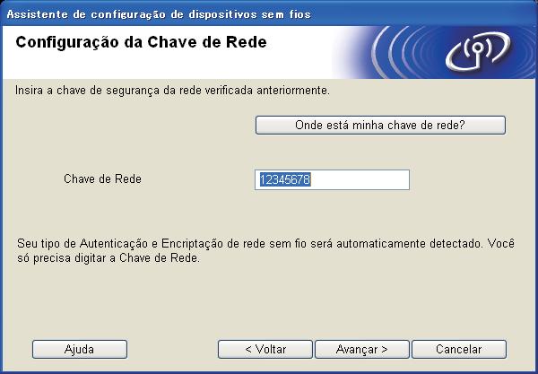 Sig s instruções n tel pr inserir o - Nome (SSID) e clique em Avnçr. Insir Chve de Rede que você notou n etp 10- n págin 20 e clique em Avnçr.