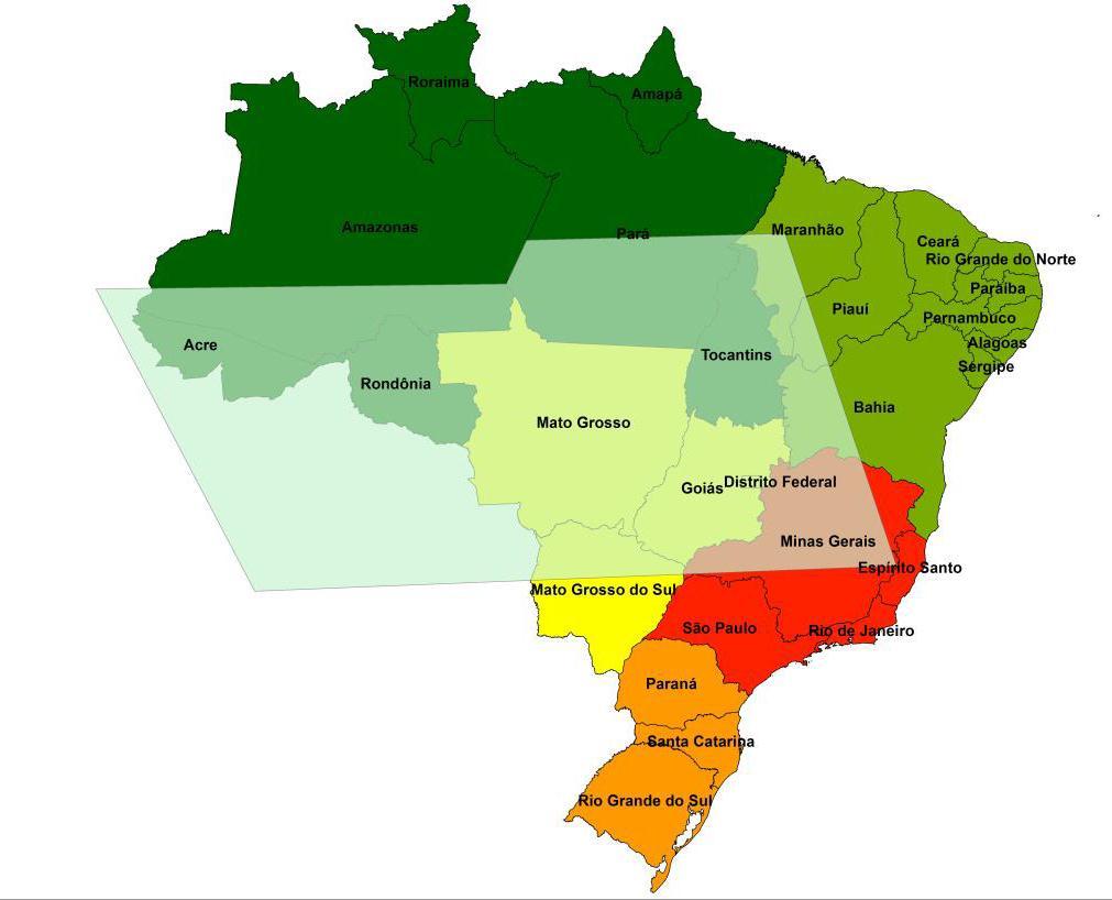 TERRITÓRIOS DE OPORTUNIDADES As regiões consideradas territórios de oportunidades engloba os estados do Acre, Rondônia, Mato