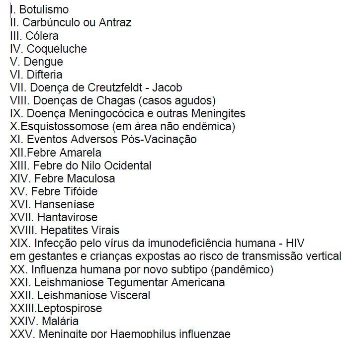 Notificação compulsória Auxílio no planejamento de saúde Definição de prioridades de