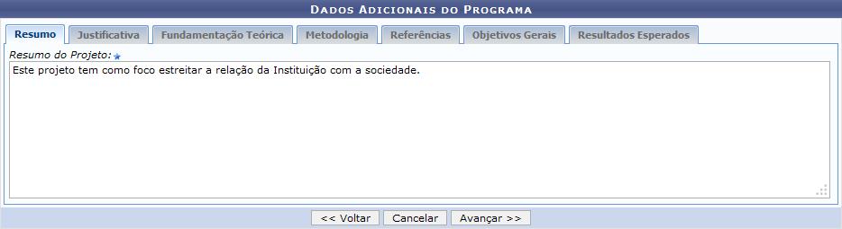 Executor Financeiro: FUNPEC; Unidade(s) Co-Executoras: CENTRO DE CIÊNCIAS HUMANAS, LETRAS E ARTES; A seguinte tela será apresentada: O usuário deverá selecionar o Grupo de Pesquisa do projeto e