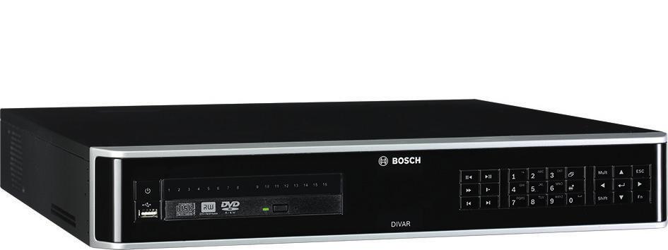 Vídeo DIVAR network 5000 recorder DIVAR network 5000 recorder www.boschsecrity.com.br APP H.