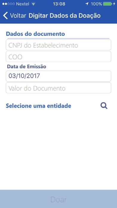 PASSO 07 - VIA DIGITAÇÃO DE CUPOM FISCAL Selecione a opção Digitar Cupom Fiscal. Digitar Cupom Fiscal 1.