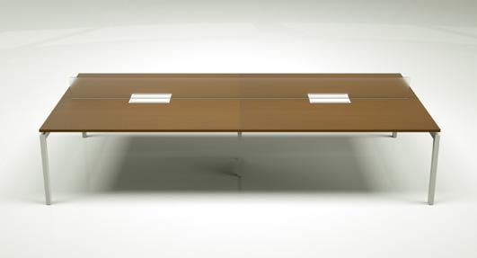 Mesa + design Forma e Função Resolvida Os aspectos estéticos sofisticados de EZBR presentes em ambientes de escritórios