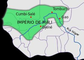 Império do Mali (séc. XIII-XVI) África Ocidental: atuais Mali, Mauritânia, Senegal, Guiné, Guiné- Bissau, Gâmbia, Burkina Fasso e Níger. Principal grupo: malinquê.