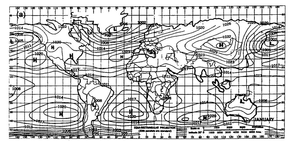 do crescimento de nuvens. Este padrão indica que existe na atmosfera um forte mecanismo de causas dinâmicas associado aos centros de alta e baixa pressão na superfície. Fig.