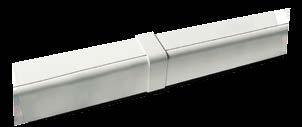 CALHAS SPLIT Comprimento 2,0 m. Cor branco. As calhas e acessórios Armacell permitem uma instalação compacta e estética.