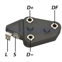 GA203 ESPECIFICAÇÕES: 14V / 65A, Campo Positivo Delco: 94632541, 94648534 GM: Monza com alternador Delco. : 347.2020, 347.021, 347.028, 347.032, 347.