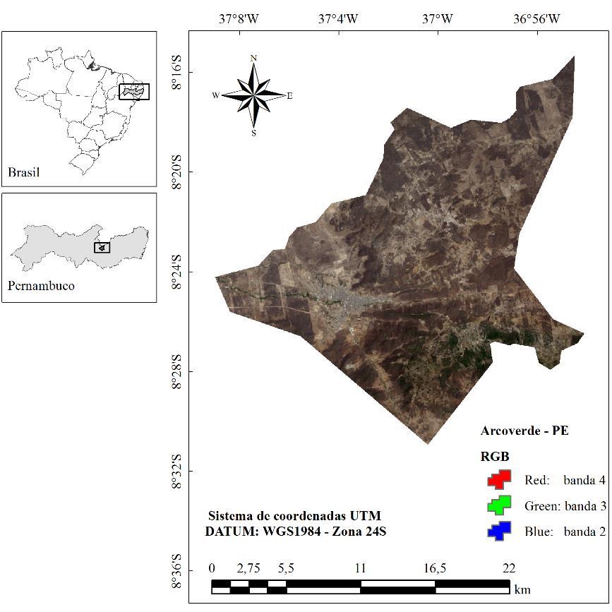 66 Estimativa de parâmetros... 4 MATERIAL E MÉTODOS O município de Arcoverde, selecionado para este estudo, localiza-se nas coordenadas geográficas: 08º 25 08 S e 37 03 14 W.