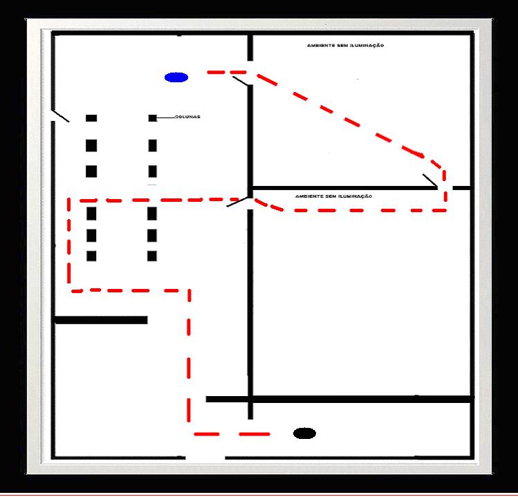 Layout da edificação da pista para o combatente ter