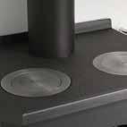 Made of steel, cast-iron countertop and finished in anthracite grey heat resistant paint resistant to 650ºC.