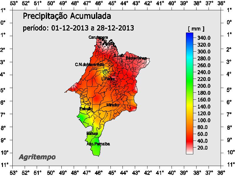 normal de precipitação trimestral de várias localidades, nessas e em outras regiões do Brasil, basta acessar a opção correspondente na página do INMET dentro do menu LIMA.