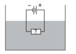 30) Suponha uma bateria ideal que é capaz de manter uma diferença de potencial constante entre seus terminais independentemente das resistências conectadas a ela, e considere três resistores