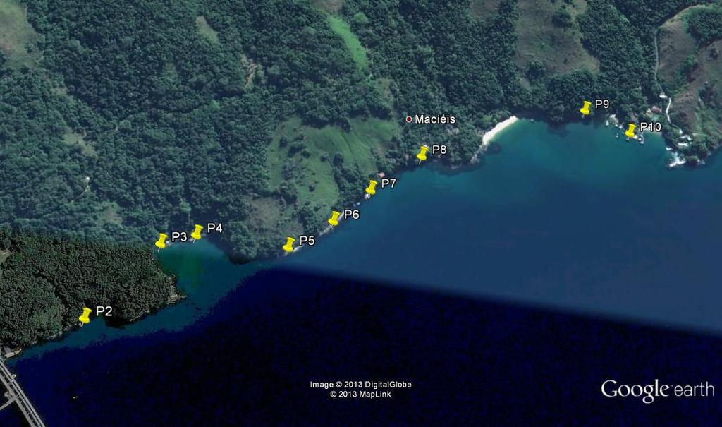 Figura 3: Imagem Google Earth com a localização dos
