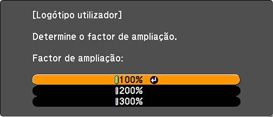 5. Use os botões de seta no controle remoto para selecionar a área da imagem que deseja usar como logo do usuário e pressione Enter.