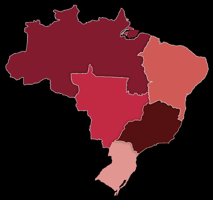 Sudeste lidera o mercado de M&A com 72% das transações no Brasil Norte 1,4 % Nordeste 5 % Região Sudeste brasileira lidera as transações anunciadas por região, com 463 negócios e 72% das operações