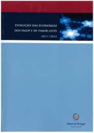 3. PERIÓDICOS 3.1. TÍTULOS NOVOS Banco de Portugal. (2011/2012). Evolução das economias dos PALOP e de Timor Leste.