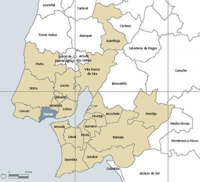 3. Caso de estudo A presente dissertação surge no seguimento de um estágio curricular efectuado na Divisão de Espaços Verdes (DEV) da Câmara Municipal de Oeiras (CMO) sob a orientação dos arquitectos