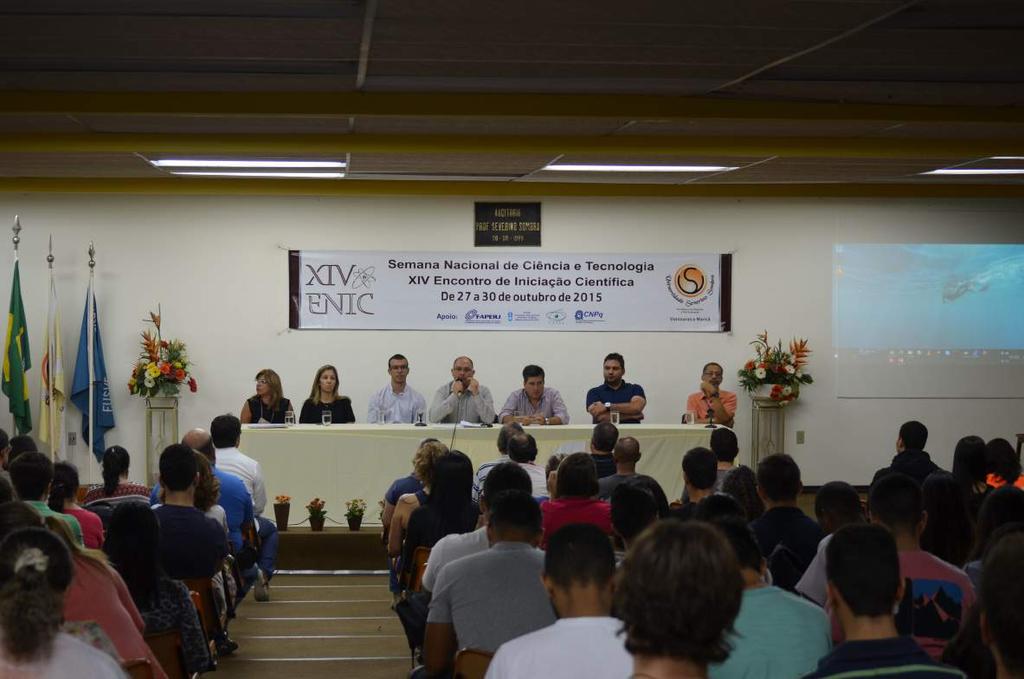 Ano 01, número 04 - Novembro de 2015 Composição da Mesa de Abertura Palavras da Coordenadora de Pesquisa A Coordenadora de Pesquisa Profª. Dra.