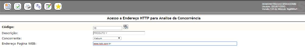 8.6 Concorrência Processo utilizado para informar o endereço eletrônico de um concorrente.