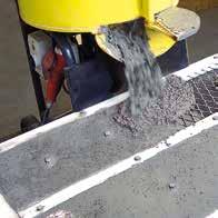 KALCRET composto vazado Este material será particularmente útil para proteger superfícies planas contra abrasão ou quando for possível a fabricação de um molde específico.