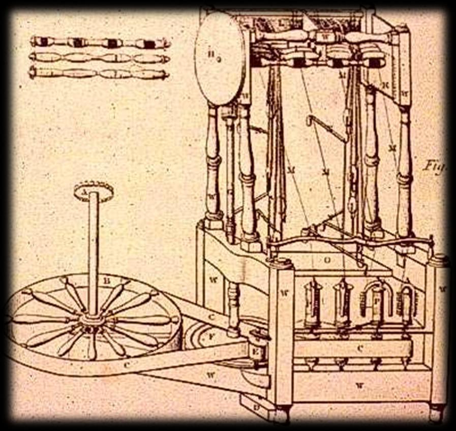 Os primeiros modelos tinham grandes rodas movidas a água.