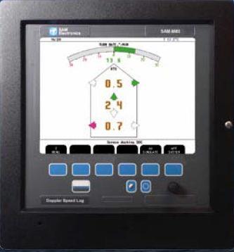 DOPPLER LOG VELOCIDADE LATERAL: BORDO PARA ONDE A PROA ESTÁ ABATENDO E COM QUE VELOCIDADE