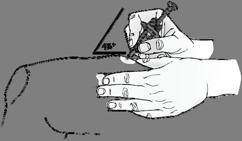 Figura 5 Figura 6 Use o seu polegar para empurrar o êmbolo para baixo, pressionando firmemente até o êmbolo não avançar mais e após todo o medicamento ter sido injetado (Figura 6).