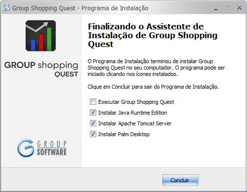 5. Após finalizar a instalação o instalador irá sugerir algumas instalações adicionais.