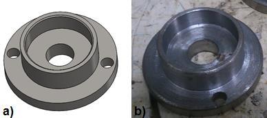 76 A Figura 60 mostra o projeto (a) e o protótipo (b) da bucha usinada (5).