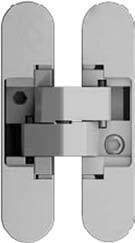 DOBRADIÇAS 3D Dobradiças ocultas com regulação em 3 dimensões: D.505.3D 40/50kg 000 40 kg 3 900 1000 50 kg D.580.