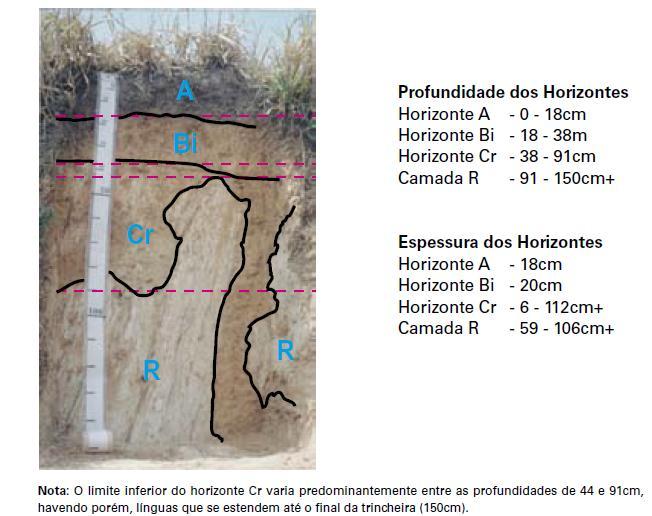 Profundidade e espessura Exemplo de tomada de profundidades e espessuras