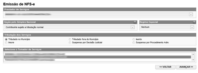 Página 31 de 111 5.5. Preenchendo a NFS-e Neste formulário deverão ser preenchidos os dados da Nota Fiscal de Serviços Eletrônica NFS-e.