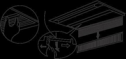 Método de limpeza do filtro de ar O filtro de ar previne que o pó ou outras partículas entrem na unidade. Se o filtro ficar bloqueado, o funcionamento do ar condicionado pode ser fortemente afetado.