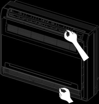 Durante o arrefecimento Ajuste a lâmina na horizontal. (Consulte a Fig. 4-18) Fig. 4-17 Durante o aquecimento Ajuste a lâmina para baixo (na vertical).