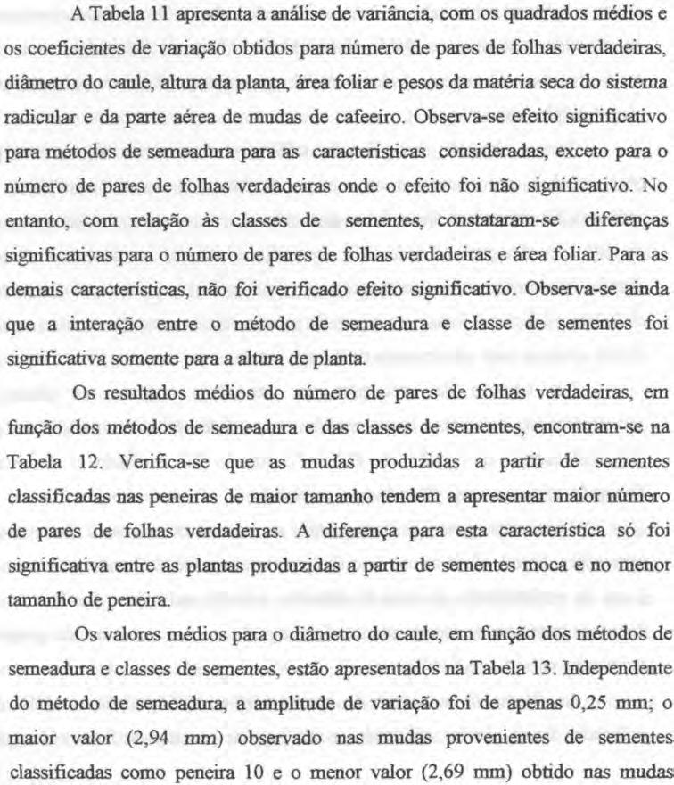 Para a classe de moca, a manual e para a classe de mistura de