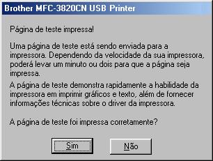 Se clicar em Não, siga as instruções no ecrã para corrigir o problema.