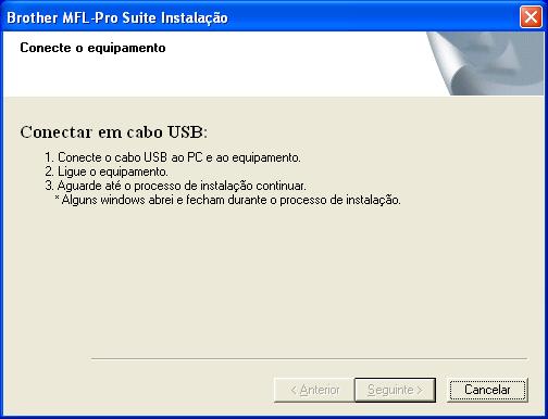 Apenas para utilizadores do Windows XP Verifique se cumpriu as instruções de 1 a F das páginas 14-16.