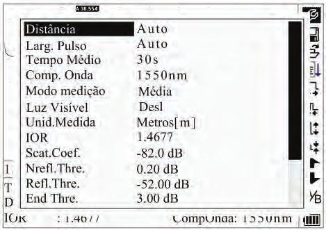 Seção 3 Barra de Menus e Ícones Observações: N o Ícones Descrição 1 Configuração do parâmetro 2 Salvar arquivo 3 Abrir arquivo 4 Reanalisar um traçado 5 Afastar o traçado horizontalmente 6 Aproximar