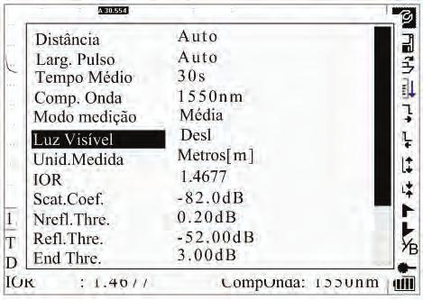 Enquanto estiver em modo de tempo real, pressione Run/Stop para parar; caso contrário ele medirá continuamente.