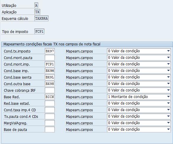 valores para nota fiscal