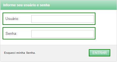 Figura 1.1 Login 2.3. Primeiro Acesso Por motivo de segurança, o site exige que o usuário altere a sua senha recebida no primeiro acesso. 2.4.