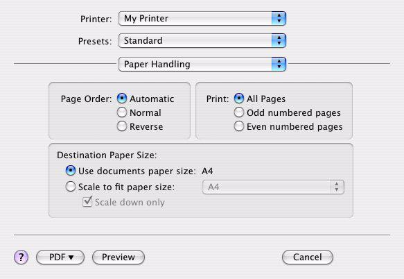 .) ou pela ordem inversa (... 3, 2, 1). Print Esta opção permite escolher se pretende imprimir apenas páginas de número ímpare ou par.