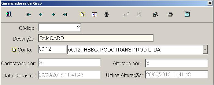 - Cadastrar a Operadora de Cartão. 1.