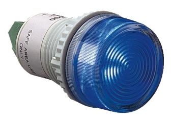 BA390 Sinalizador Luminoso - Exi Sinaleiro de fixação em furo 22,5mm Fron tal IP65 Alta iluminação por multileds Cores: vermelho, amarelo, verde, azul e branco Baixa corrente de excitação 20mA Peso: