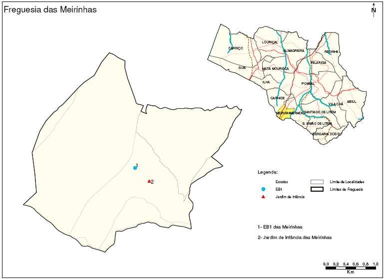 Mapa 10 - Proposta de intervenção na rede escolar Freguesia de