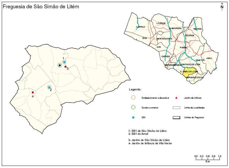 Mapa 15 - - Proposta de intervenção na rede escolar Freguesia de São