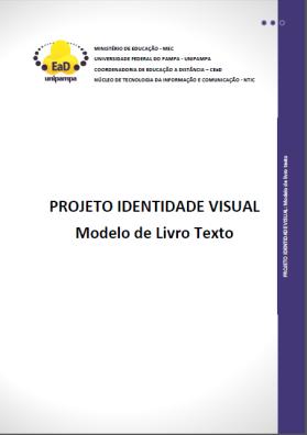 identidade visual do Moodle, dos livros textos e dos carimbos (ícones).