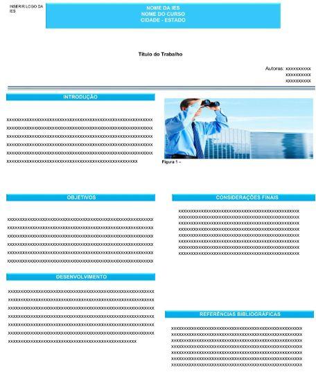 59 Figura 12 Modelo estrutural para elaboração de pôster ou