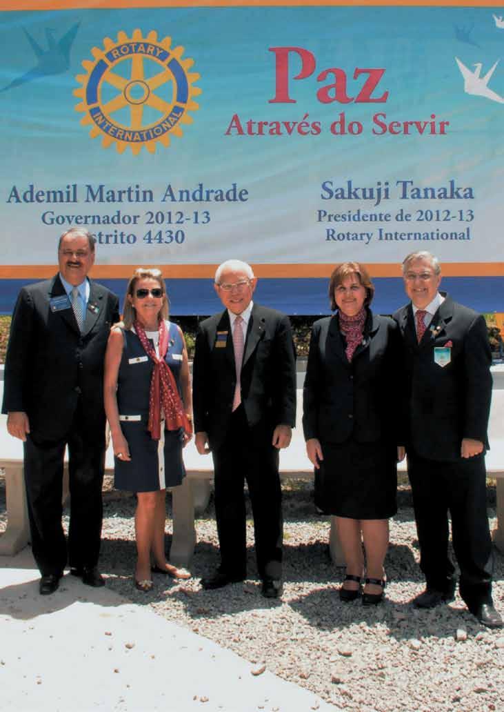 visita do presidente de rotary international As ilustres visitas do Presidente Mundial do Rotary International Sakuji Tanaka e do Diretor de RI para a América
