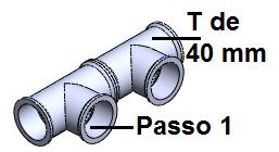 unidade); Figura 27. Montagem dos módulos Módulo 6 Passo 2 - Observação: Devem ser cortados 18 canos de diâmetro 40 mm, com 26 mm de comprimento.